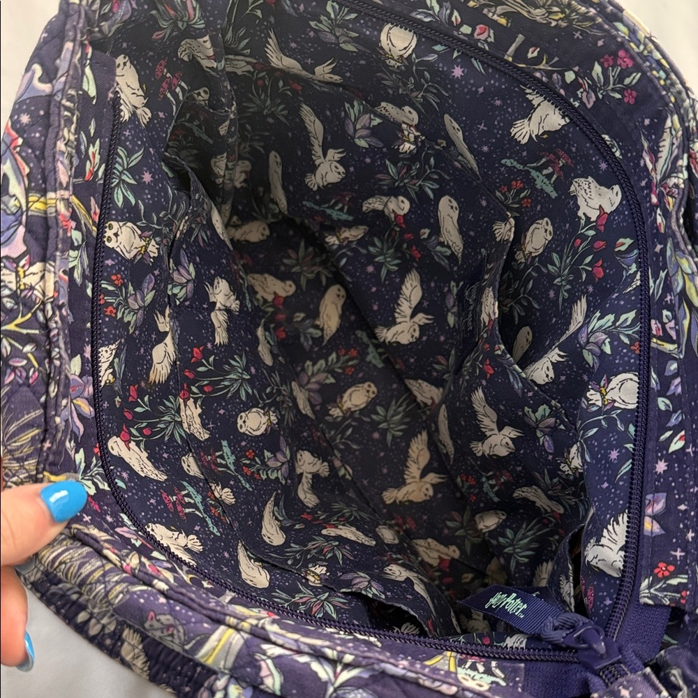 Vera Bradley Harry Potter Forbidden Forest Floral Quilted Tote/ID holder - Picture 13 of 13